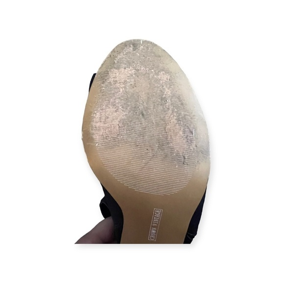 Crown Vintage booties boots black open toe NOVA - Picture 6 of 11